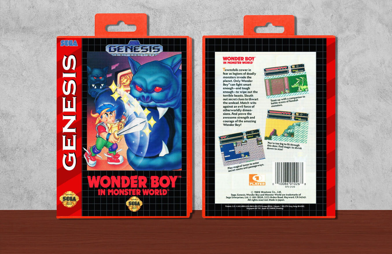 Wonder Boy in Monster World, Case Color: Red