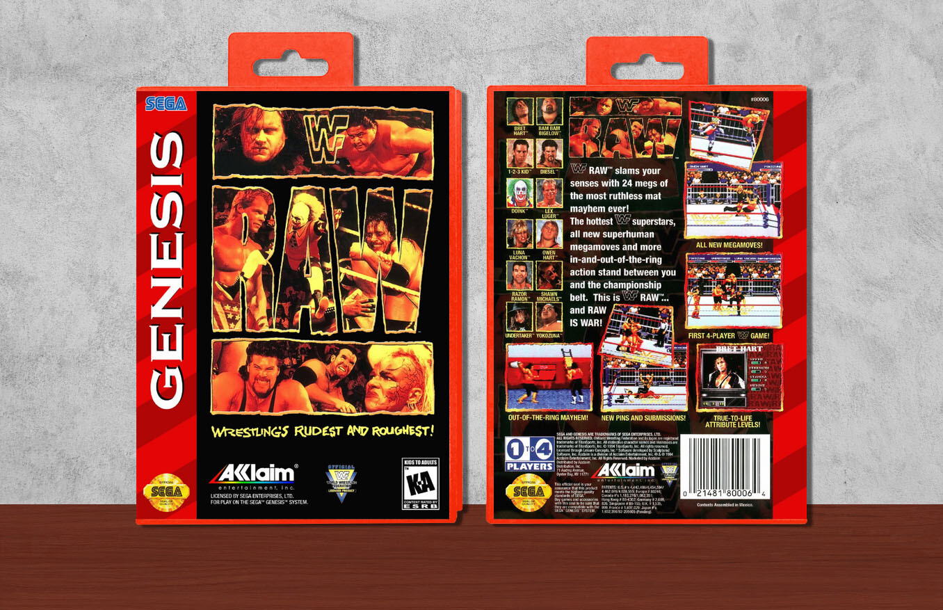 WWF Raw, Case Color: Red