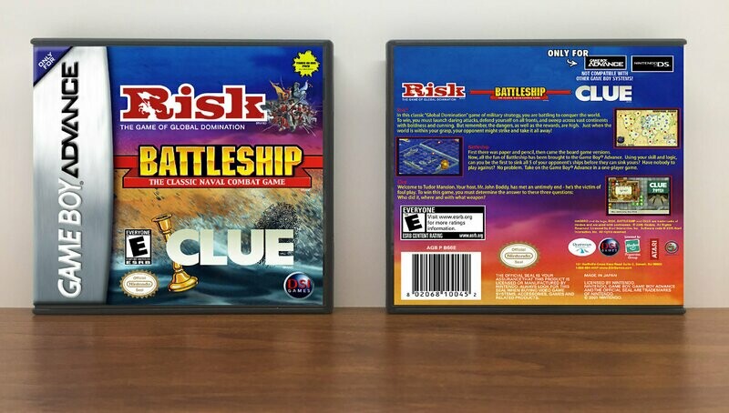 Risk/Battleship/Clue, Artwork Spine Color: Chrome