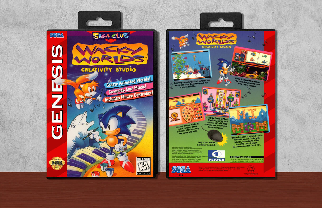 Wacky Worlds Creativity Studio, Case Color: Black