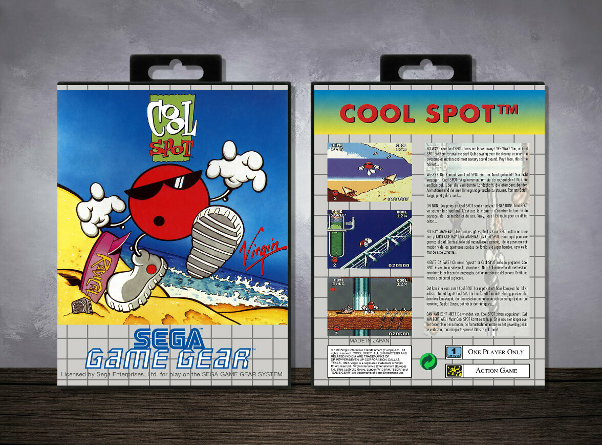 SEGA Game Gear Game Case Cool Spot