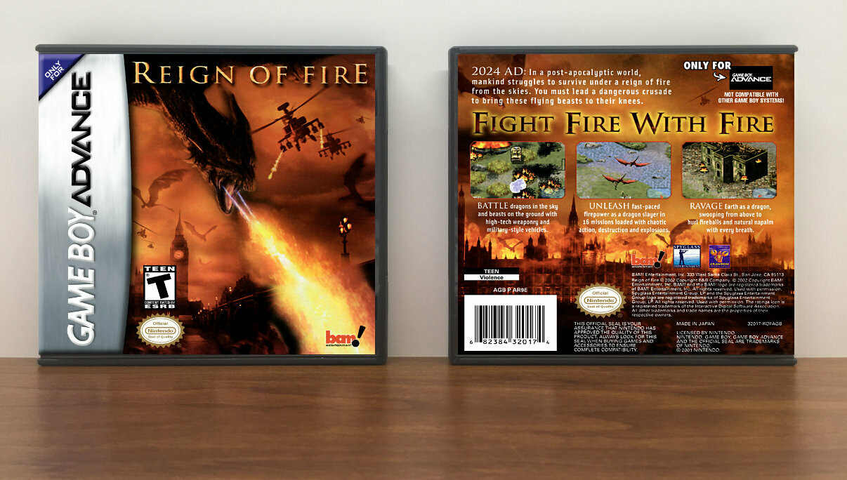 Reign of Fire, Artwork Spine Color: Chrome