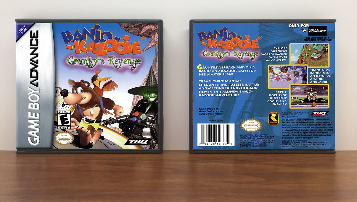 Banjo-Kazooie: Grunty&#39;s Revenge, Artwork Spine Color: Chrome