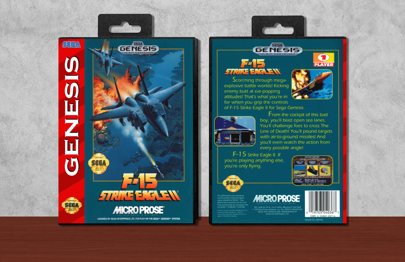 F-15 Strike Eagle II, Case Color: Black