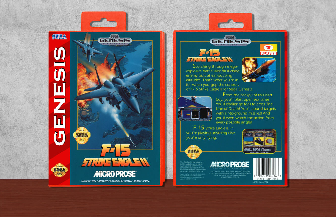 F-15 Strike Eagle II, Case Color: Red