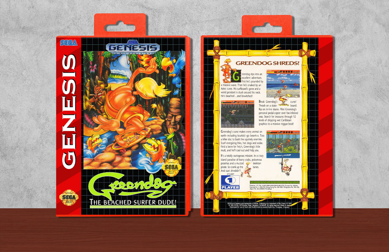 Greendog: The Beached Surfer Dude!, Case Color: Red