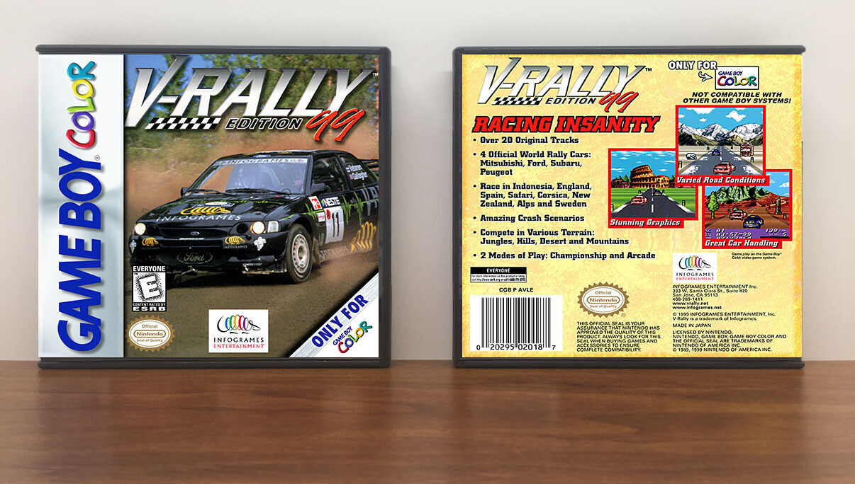V-Rally Edition 99, Artwork Spine Color: Chrome