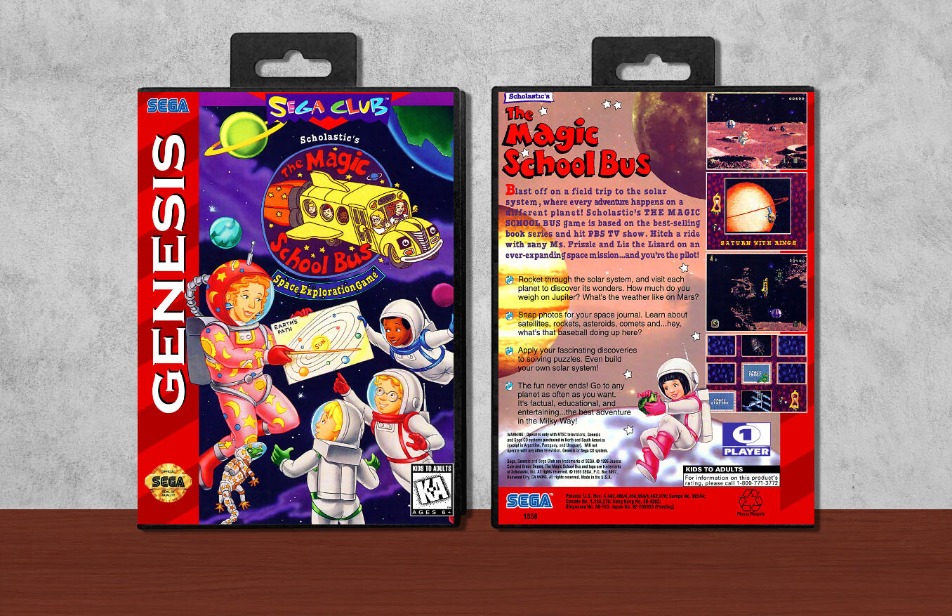 Magic School Bus, (Scholastic&#39;s) The: Space Exploration Game, Case Color: Black