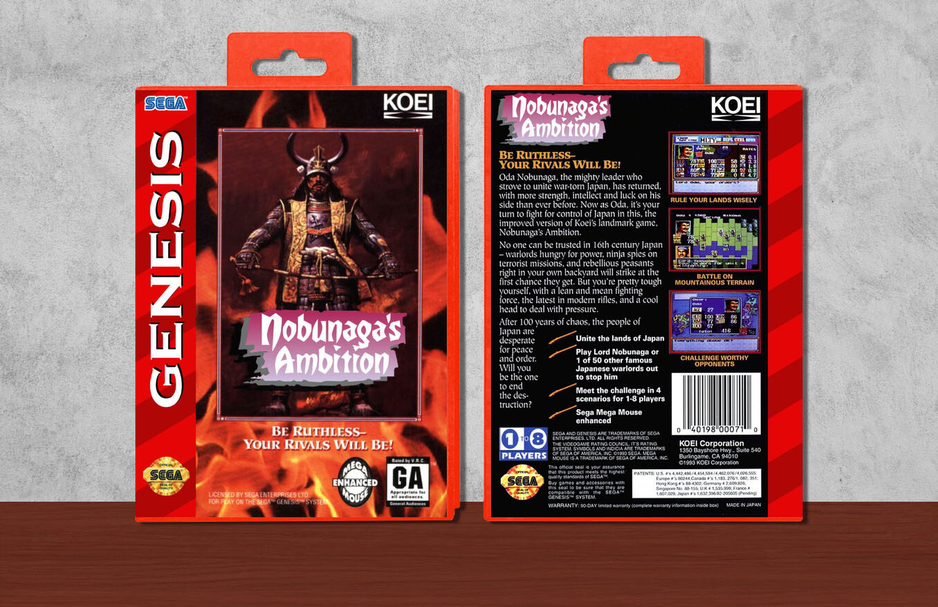 Nobunaga's Ambition, Case Color: Red