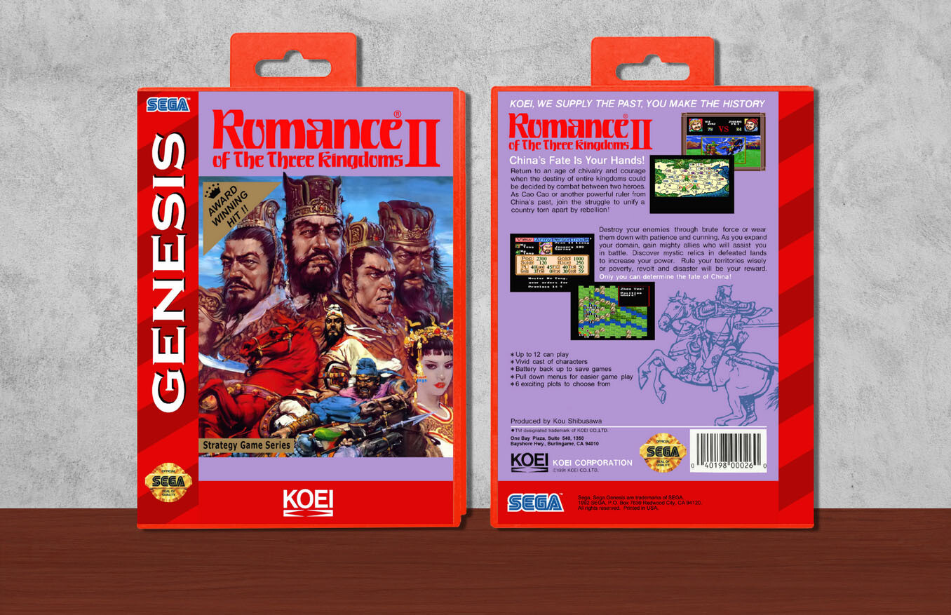Romance of the Three Kingdoms II, Case Color: Red