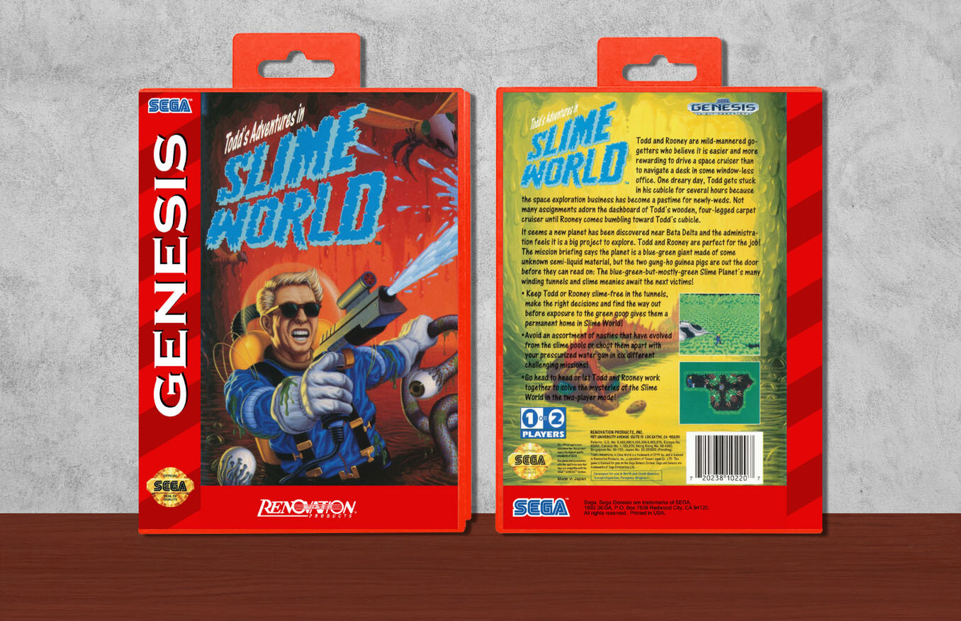 Todd&#39;s Adventures in Slime World, Case Color: Red