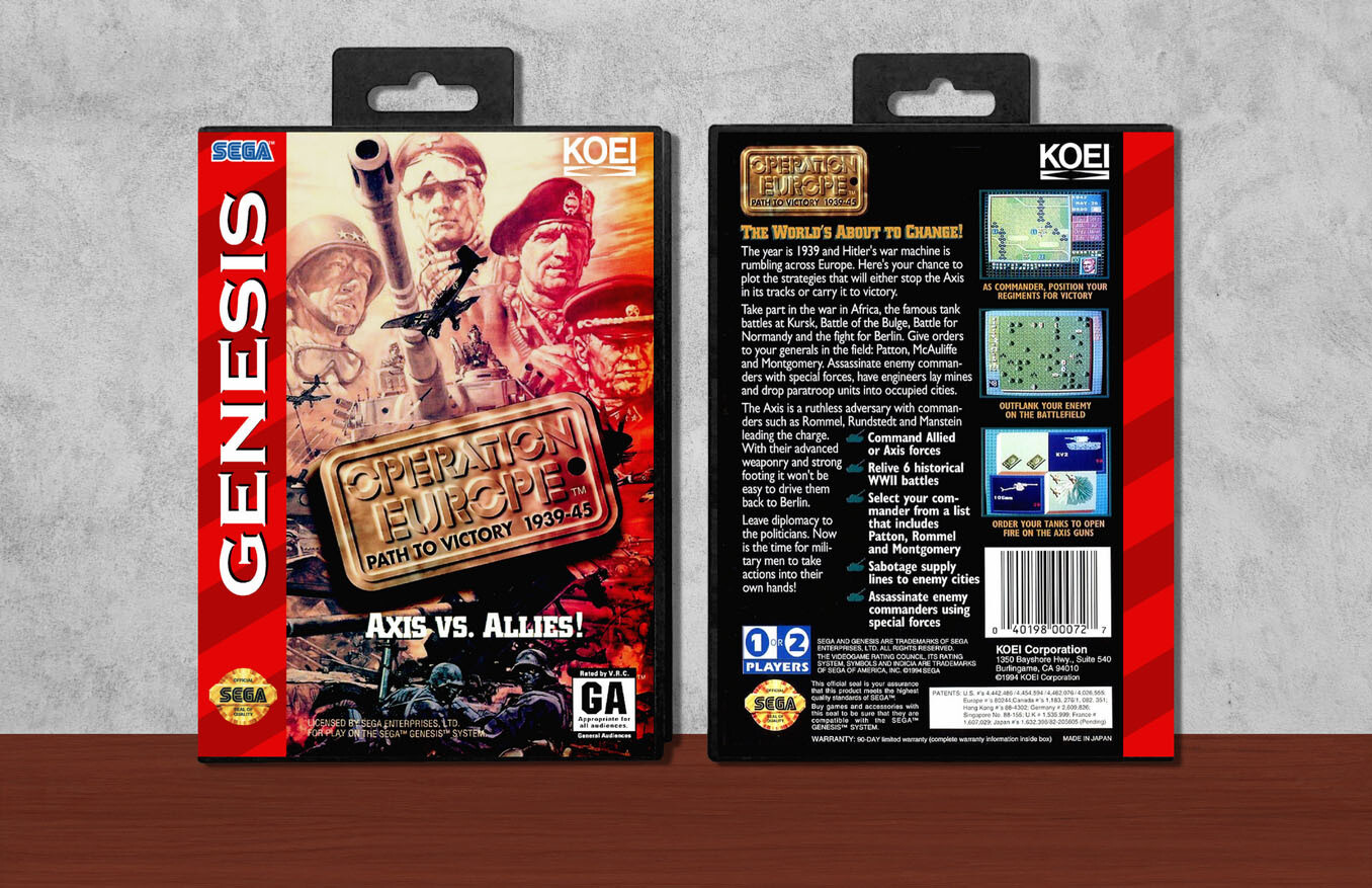 Operation Europe: Path to Victory, Case Color: Black