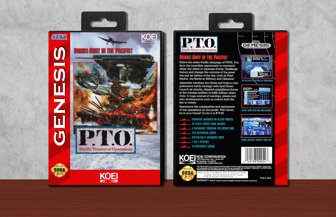 P.T.O.: Pacific Theater of Operations, Case Color: Black