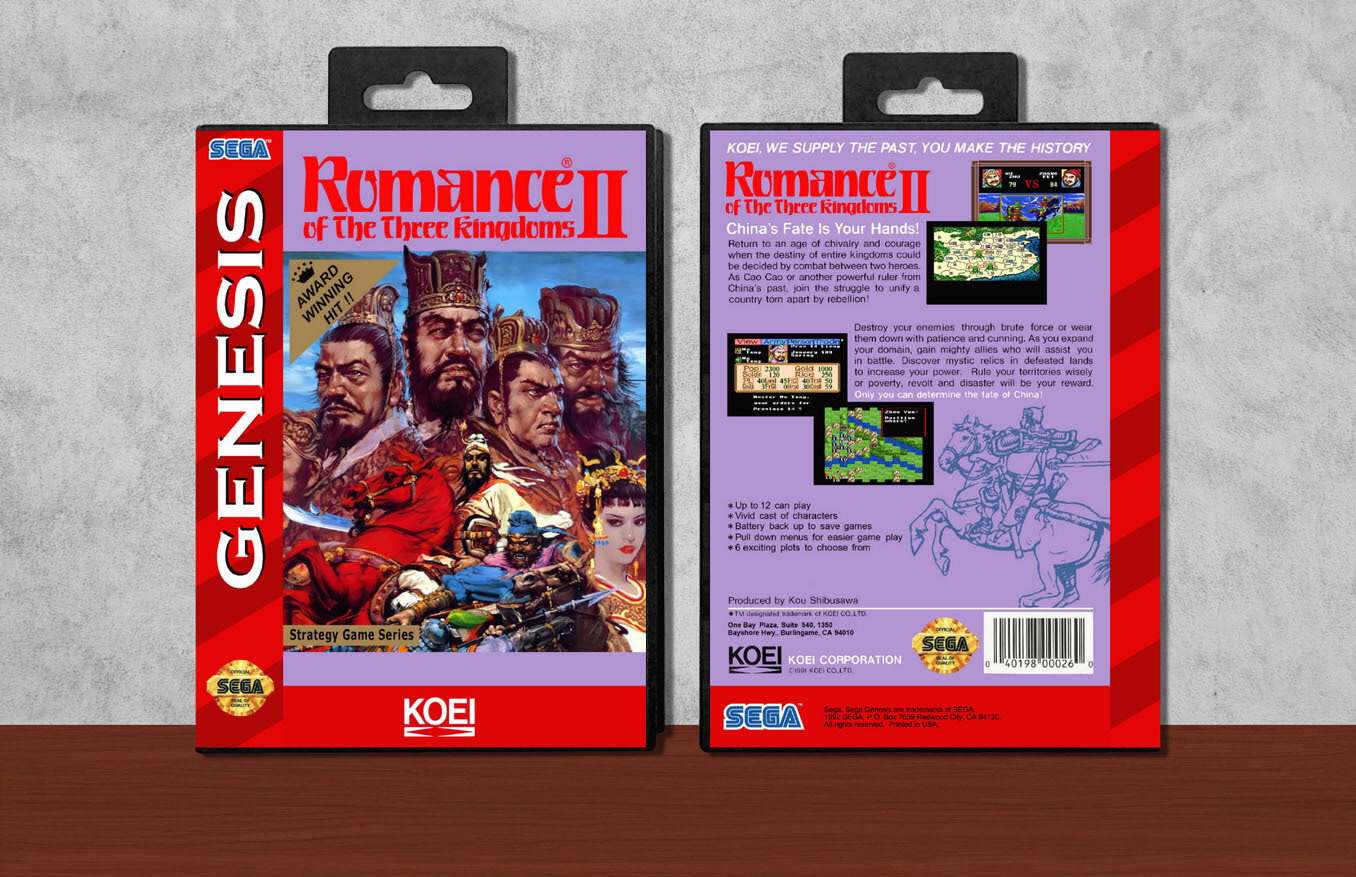 Romance of the Three Kingdoms II, Case Color: Black