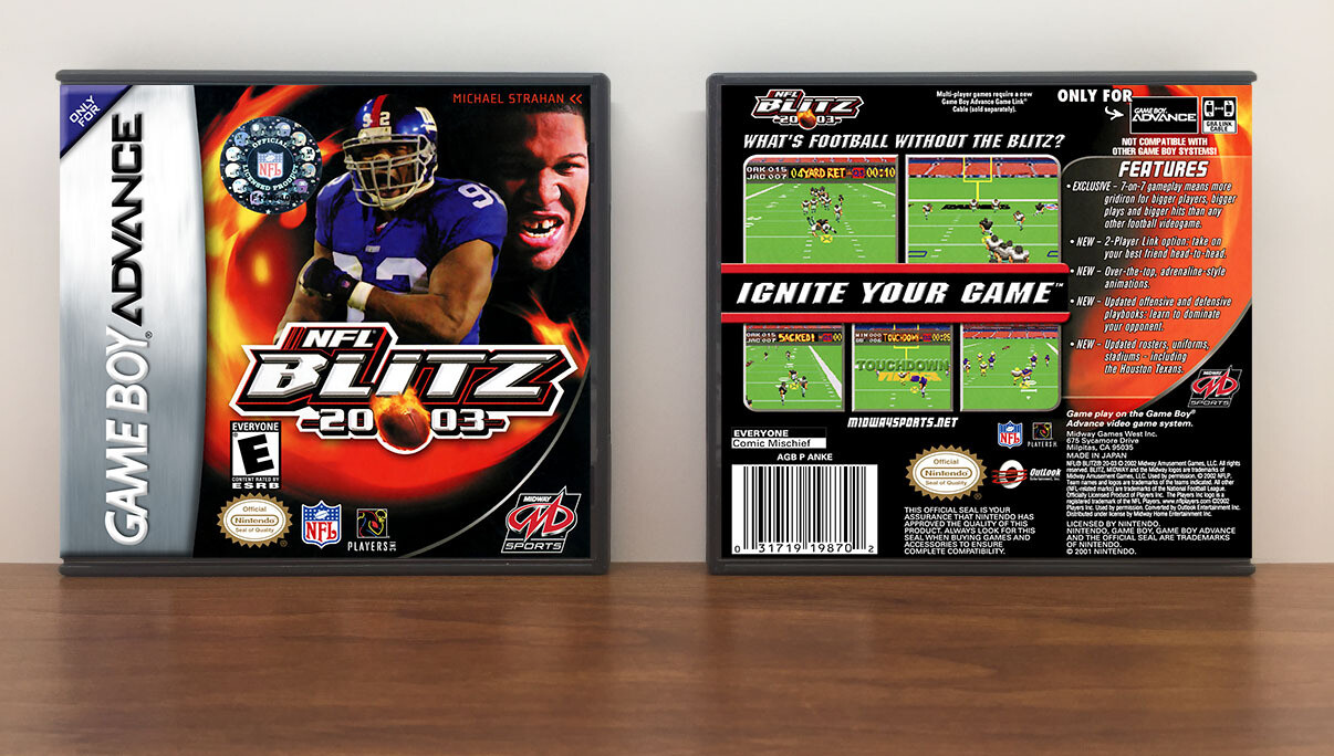 NFL Blitz 2003, Artwork Spine Color: Chrome