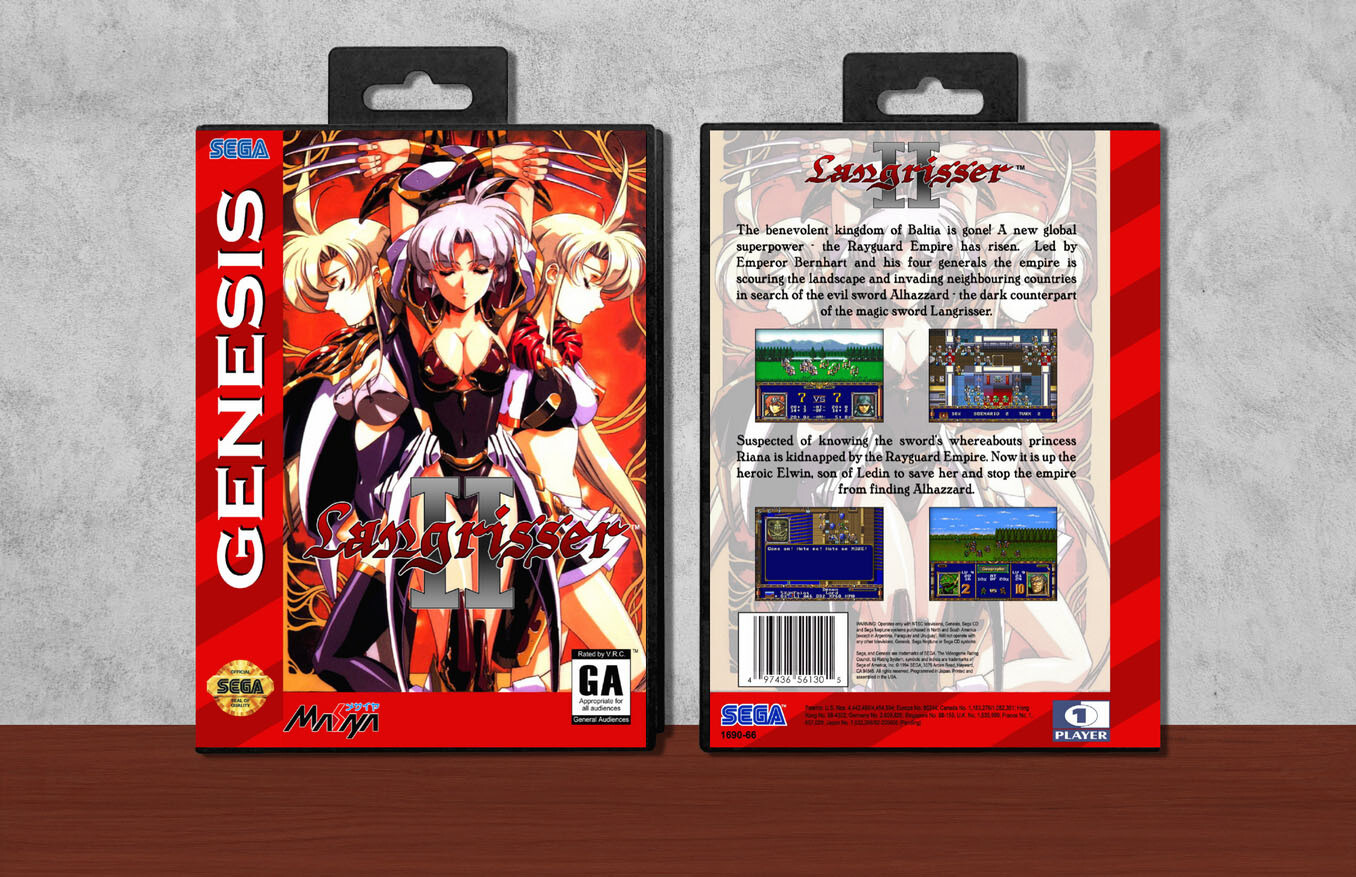 Langrisser II, Case Color: Black