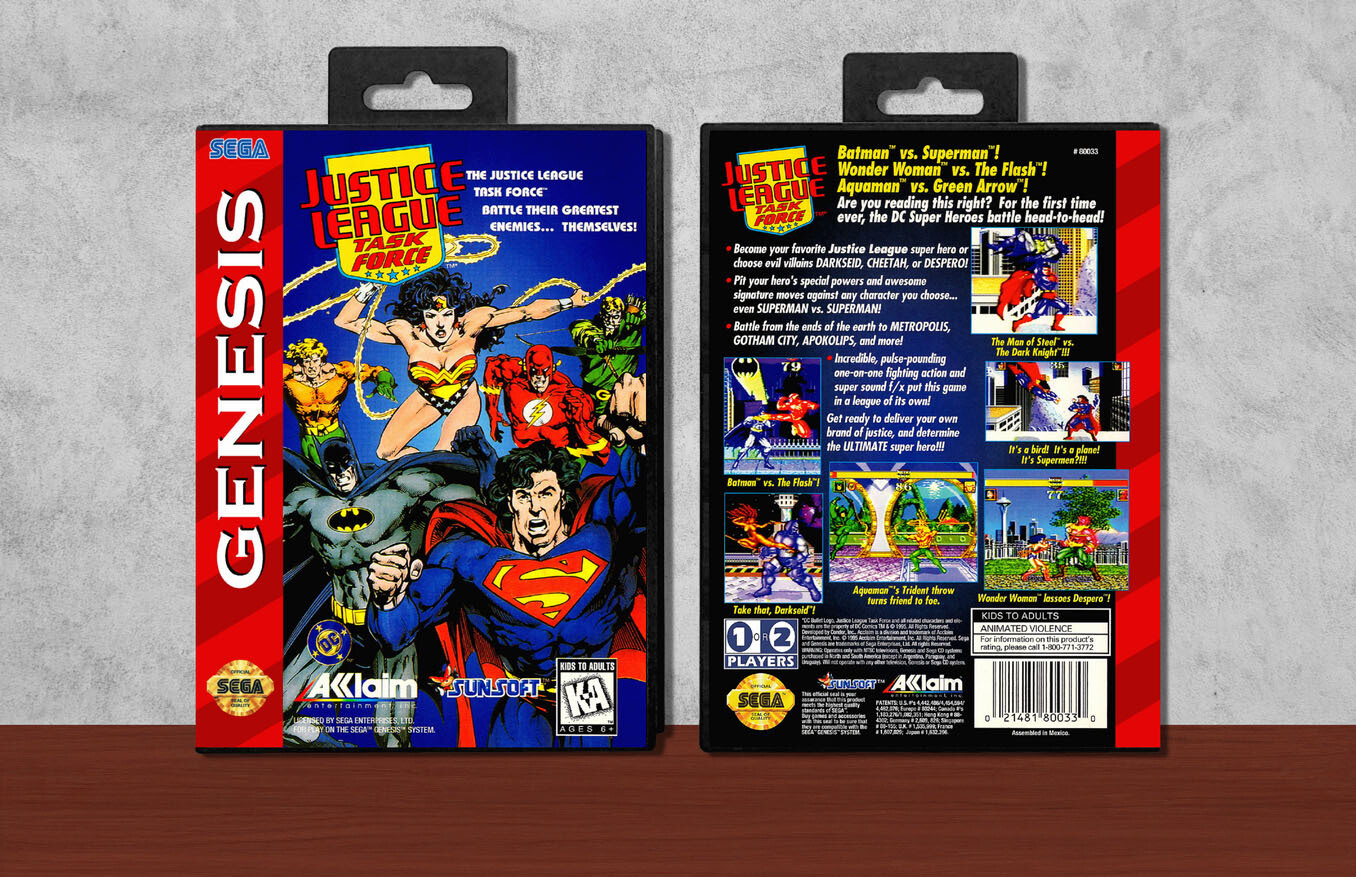 Justice League Task Force, Case Color: Black