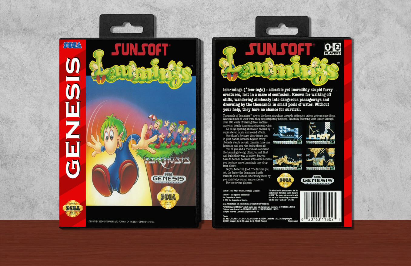 Lemmings, Case Color: Black