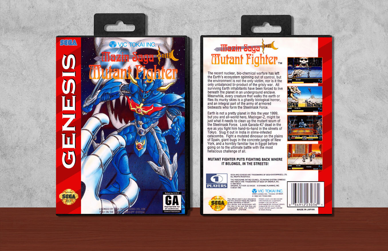 Mazin Saga: Mutant Fighter, Case Color: Black