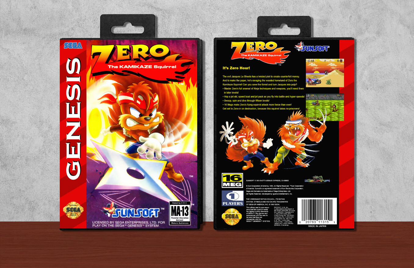 Zero the Kamikaze Squirrel, Case Color: Black