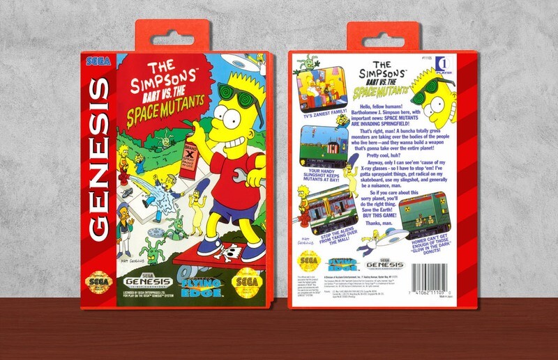 Simpsons: Bart vs. the Space Mutants, The, Case Color: Red