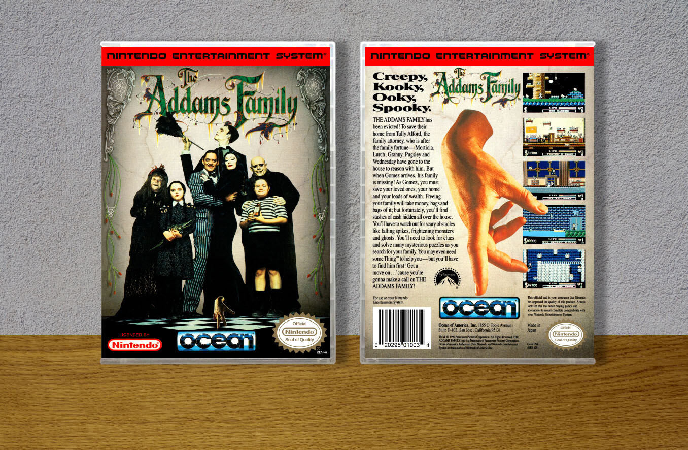 Addams Family, The, Case Color: CLEAR (Transparent)
