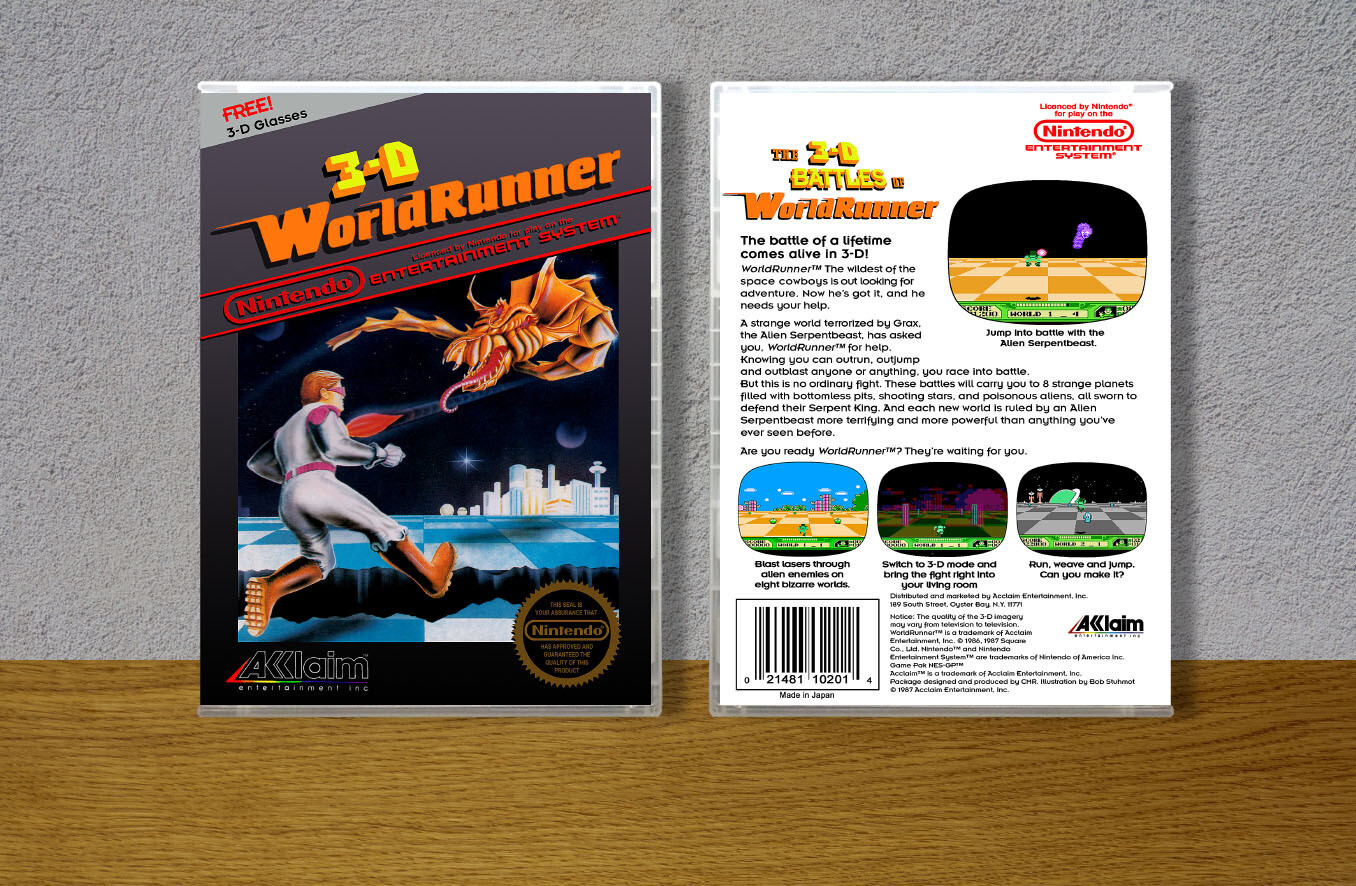 3-D World Runner, Case Color: CLEAR (Transparent)