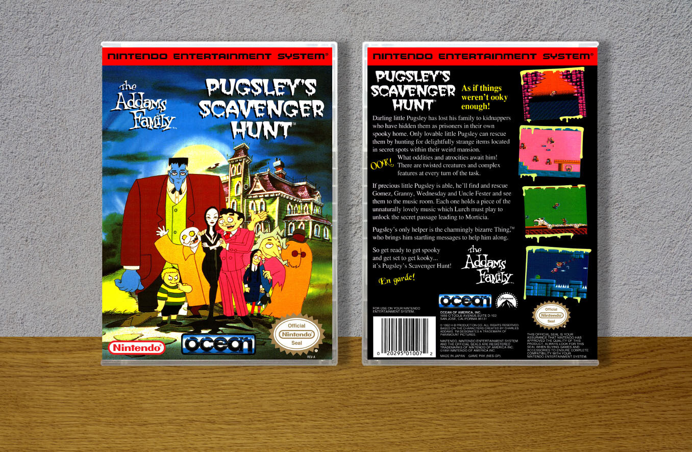 Addams Family, The: Pugsley&#39;s Scavenger Hunt, Case Color: CLEAR (Transparent)