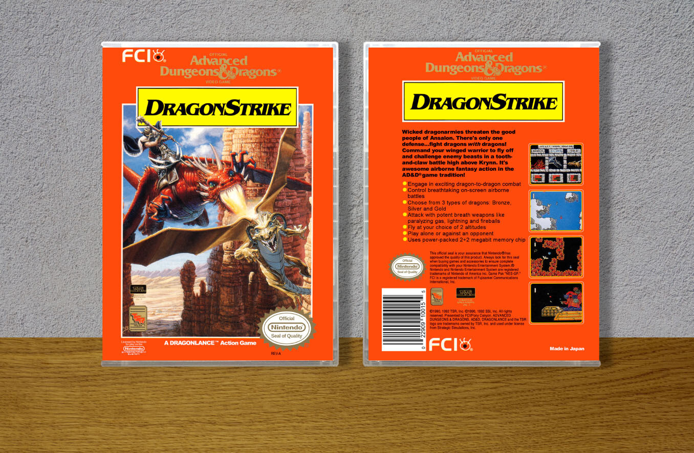 Advanced D&amp;D: Dragon Strike, Case Color: CLEAR (Transparent)