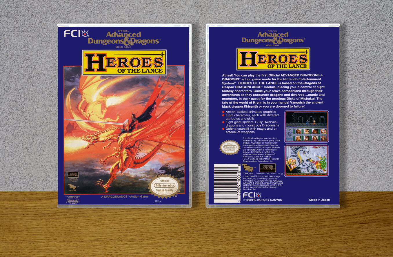 Advanced D&amp;D: Heroes of the Lance, Case Color: CLEAR (Transparent)