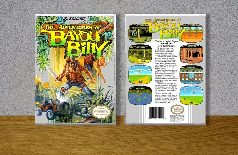 Adventures of Bayou Billy, The, Case Color: CLEAR (Transparent)