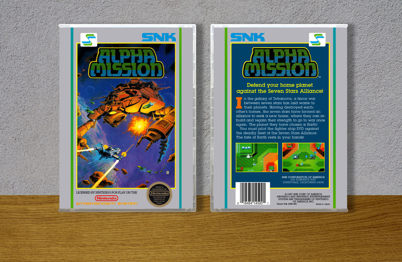 Alpha Mission, Case Color: CLEAR (Transparent)