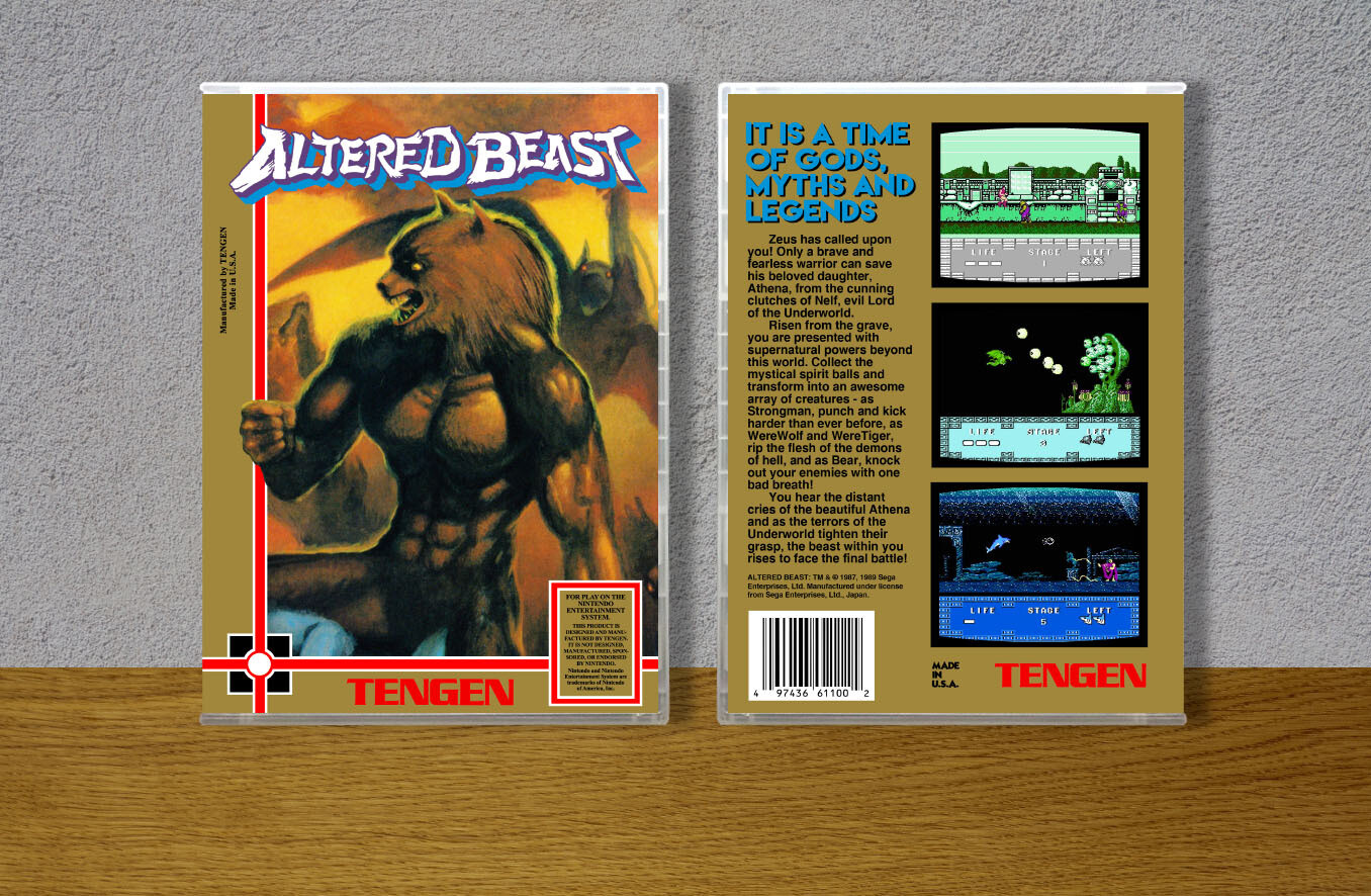 Altered Beast, Case Color: CLEAR (Transparent)
