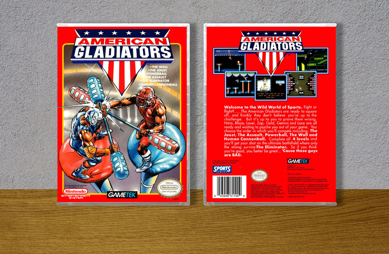 American Gladiators, Case Color: CLEAR (Transparent)