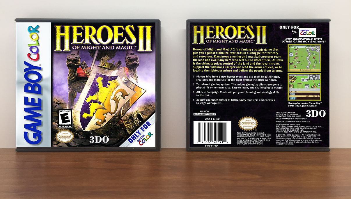 Heroes of Might and Magic II, Artwork Spine Color: Chrome