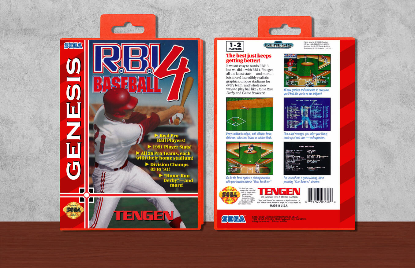 R.B.I. Baseball 4, Case Color: Red