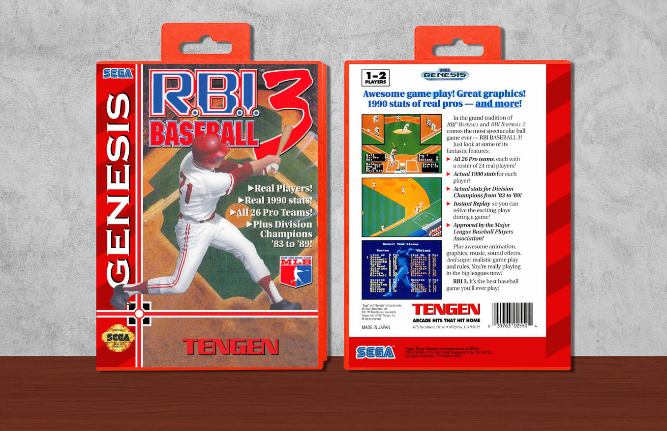 R.B.I. Baseball 3, Case Color: Red