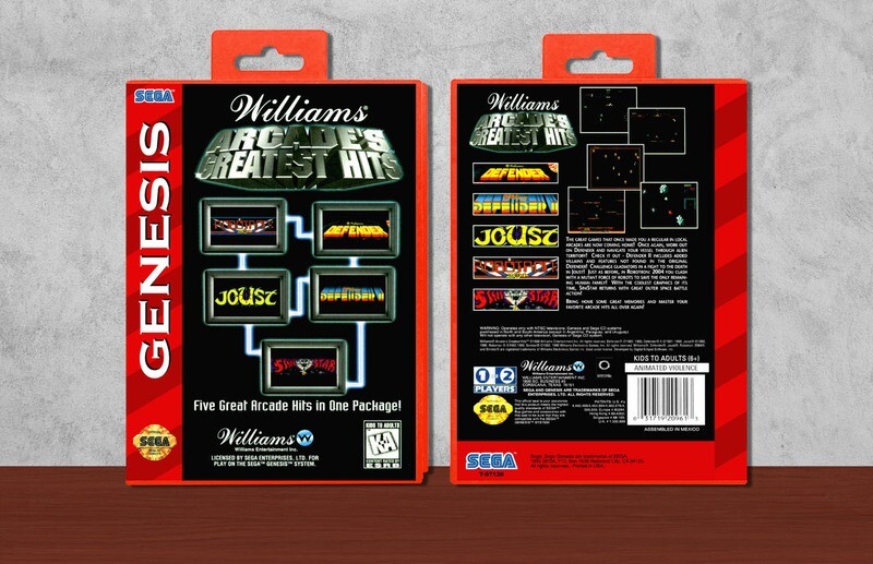 Williams Arcade&#39;s Greatest Hits, Case Color: Red