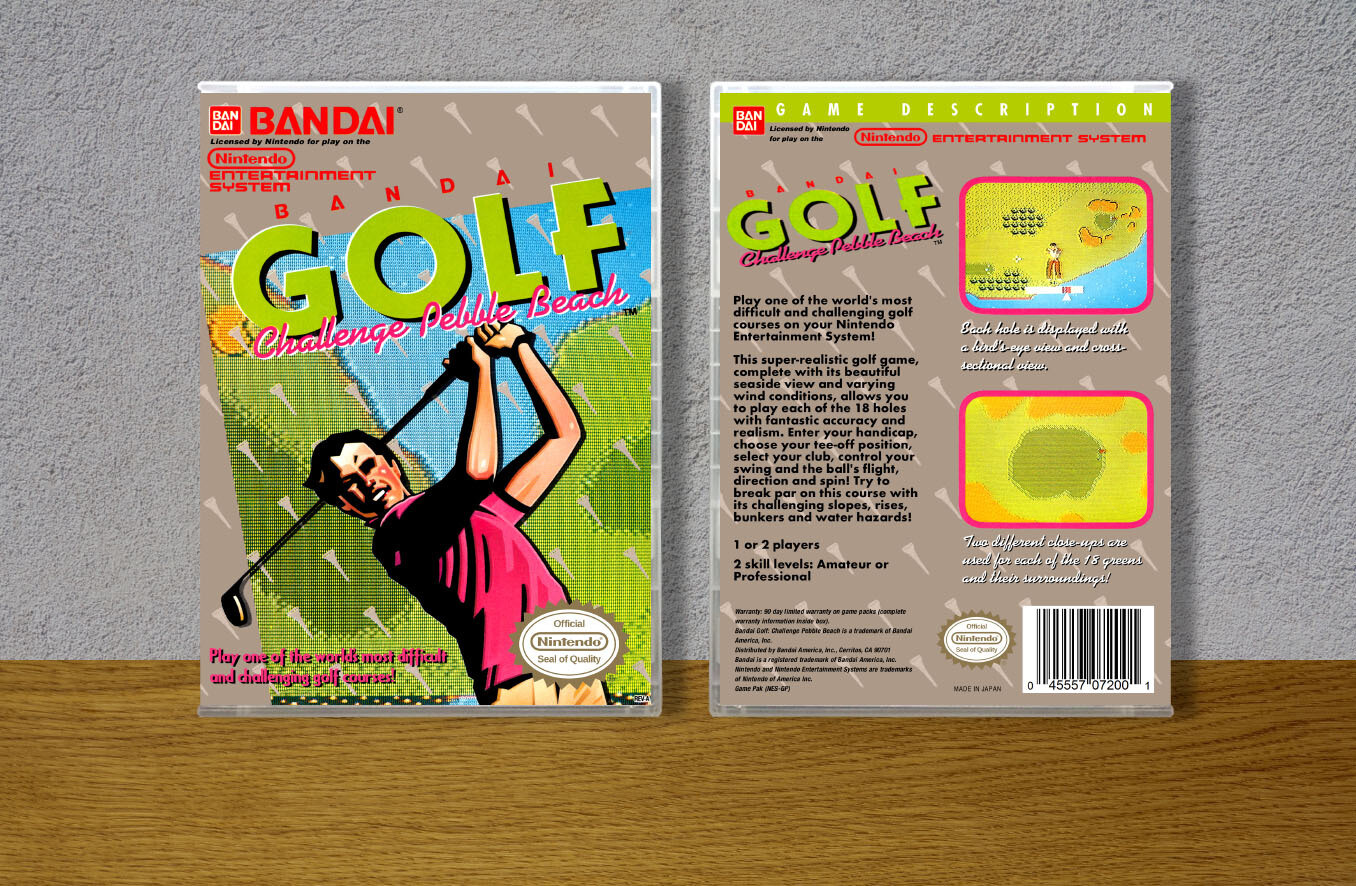 Bandai Golf Challenge Pebble Beach, Case Color: CLEAR (Transparent)