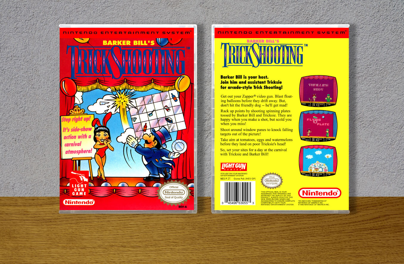 Barker Bill's Trick Shooting, Case Color: CLEAR (Transparent)