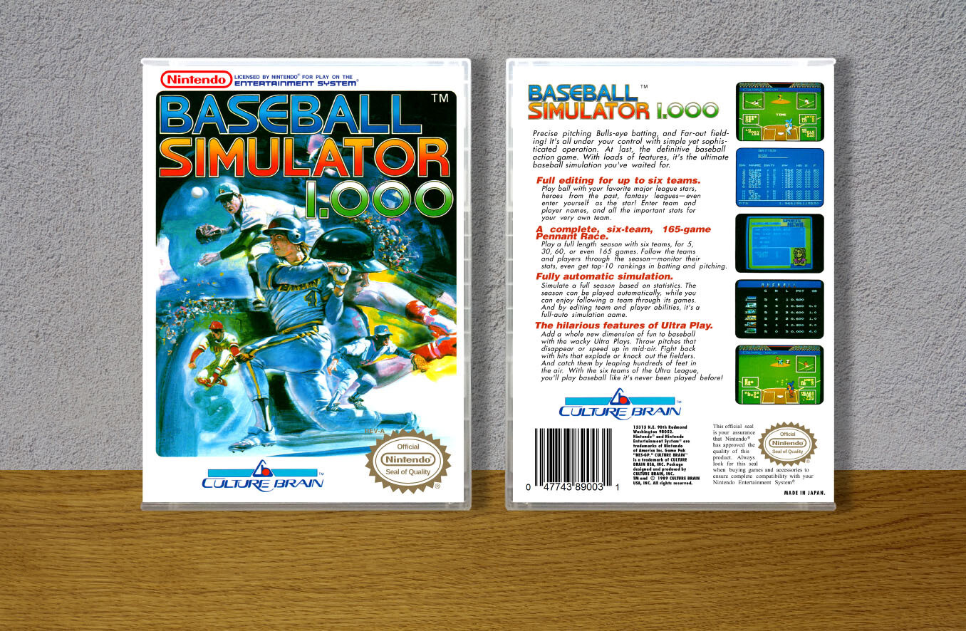 Baseball Simulator 1.000, Case Color: CLEAR (Transparent)