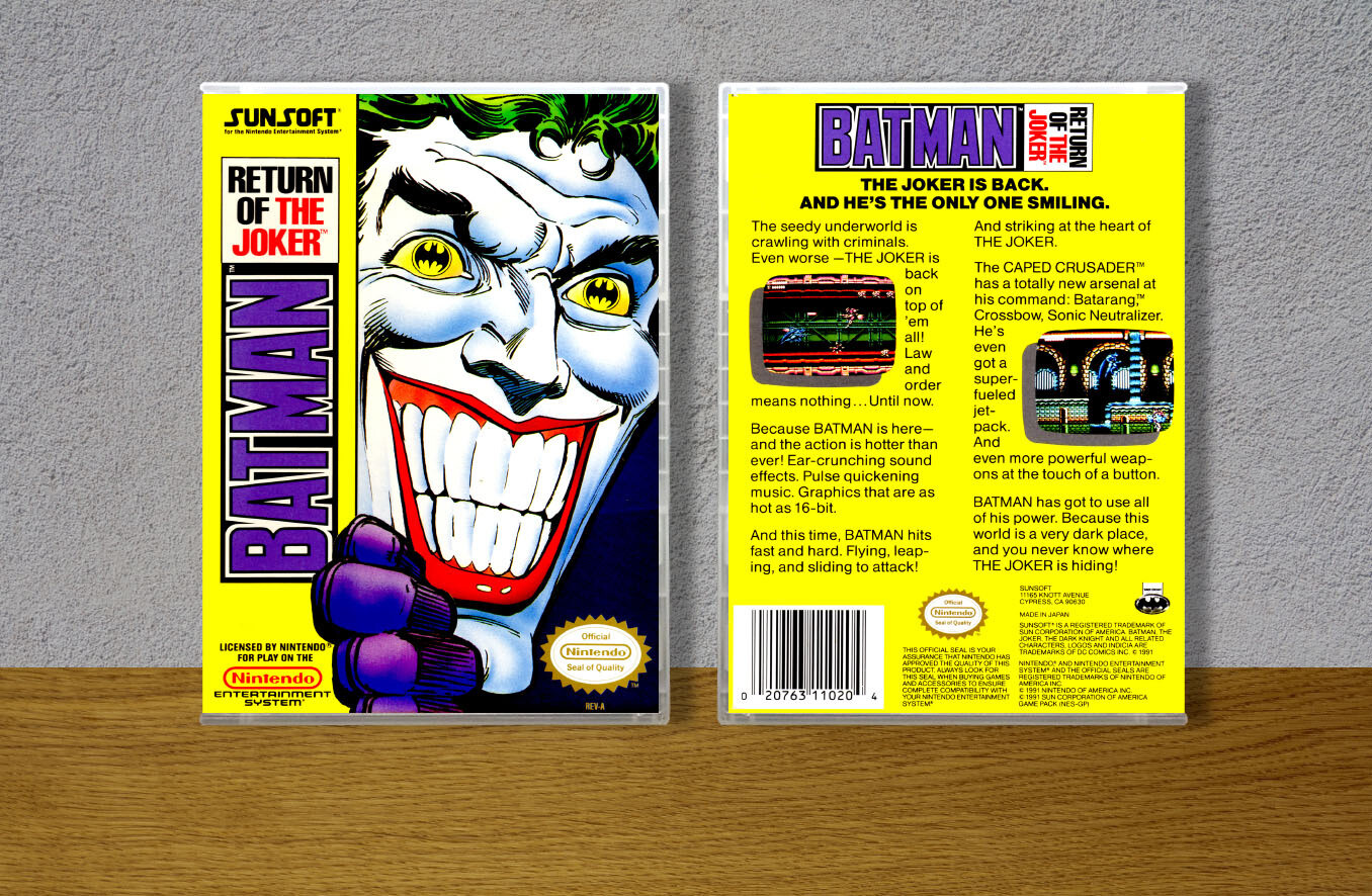 Batman Return of the Joker, Case Color: CLEAR (Transparent)