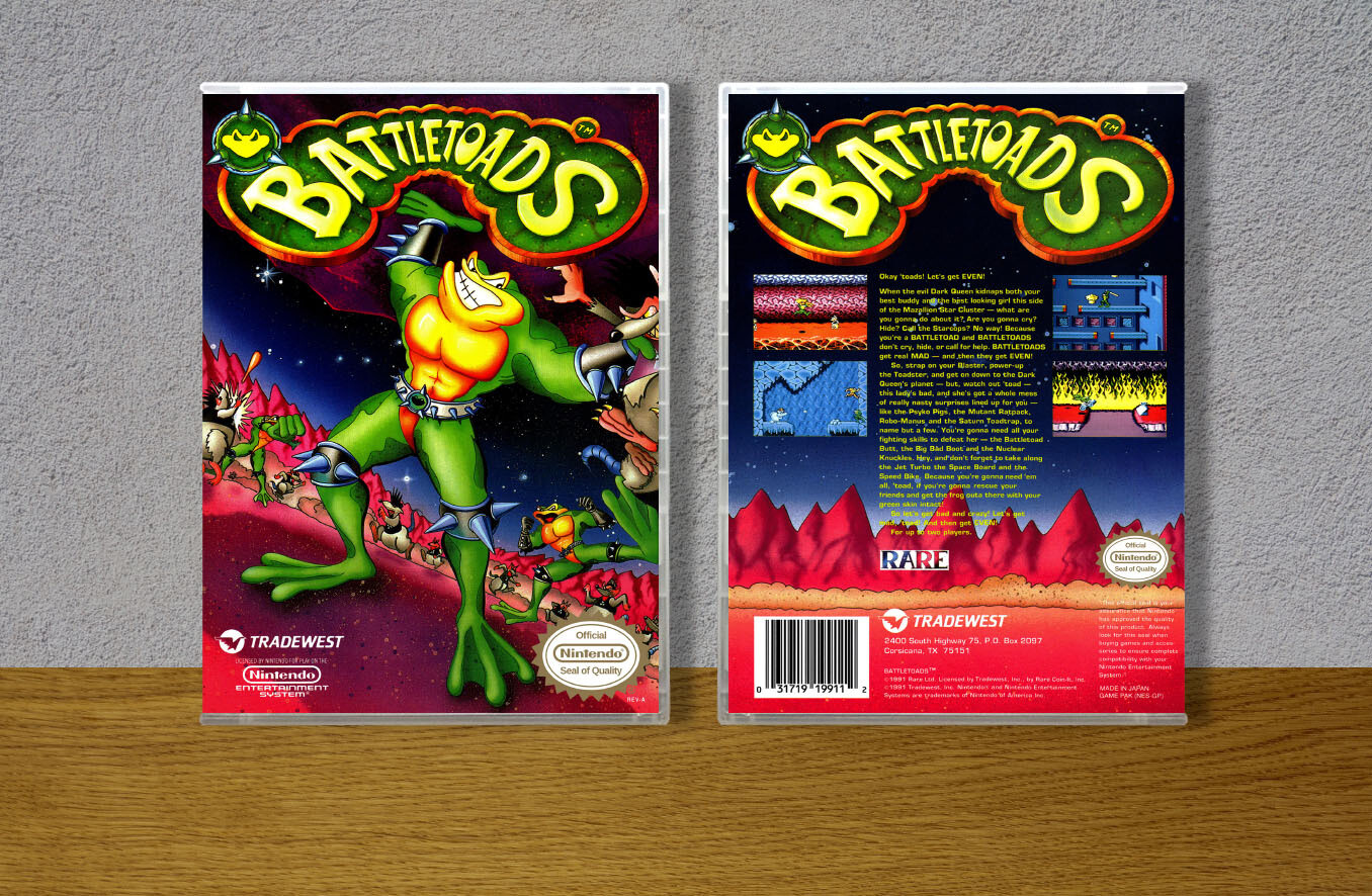 Battletoads, Case Color: CLEAR (Transparent)