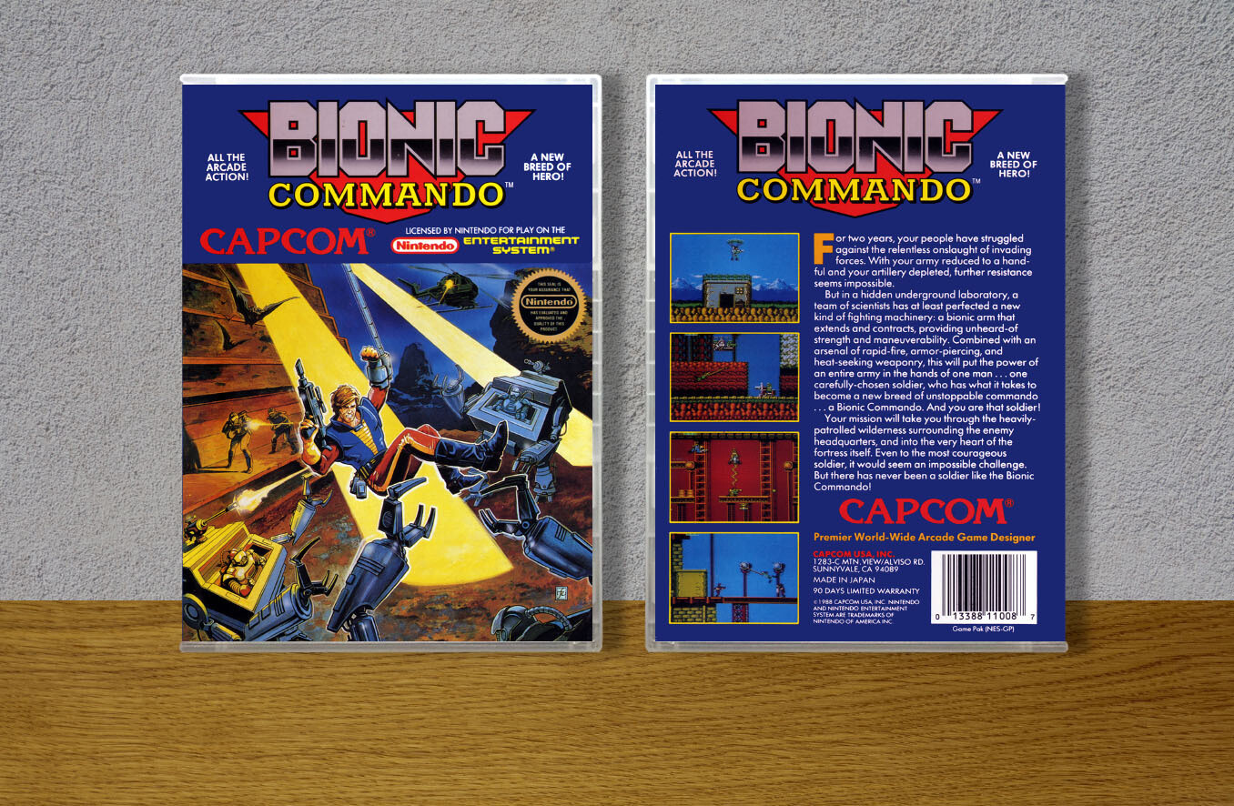 Bionic Commando, Case Color: CLEAR (Transparent)