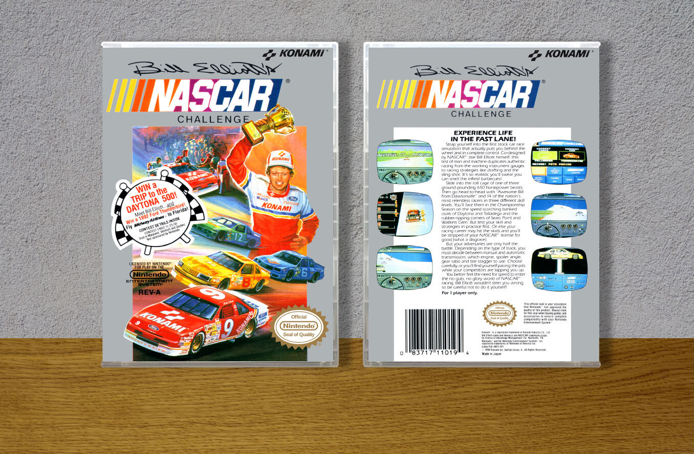 Bill Elliot's Nascar Challenge, Case Color: CLEAR (Transparent)