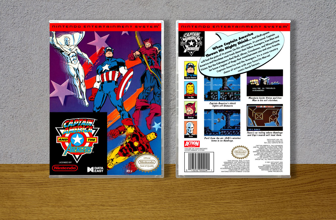 Captain America and the Avengers, Case Color: CLEAR (Transparent)