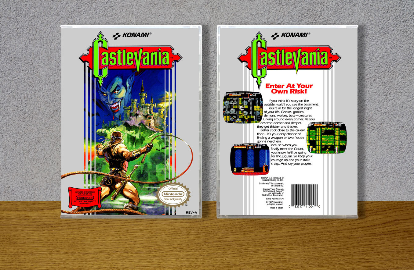 Castlevania, Case Color: CLEAR (Transparent)