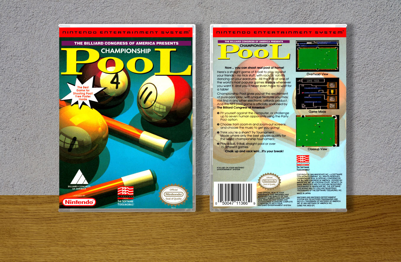 Championship Pool, Case Color: CLEAR (Transparent)