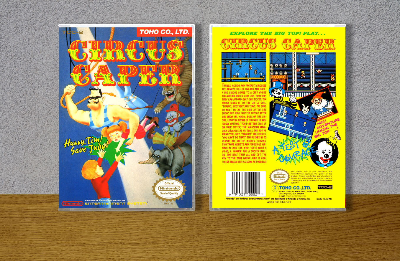Circus Caper, Case Color: CLEAR (Transparent)