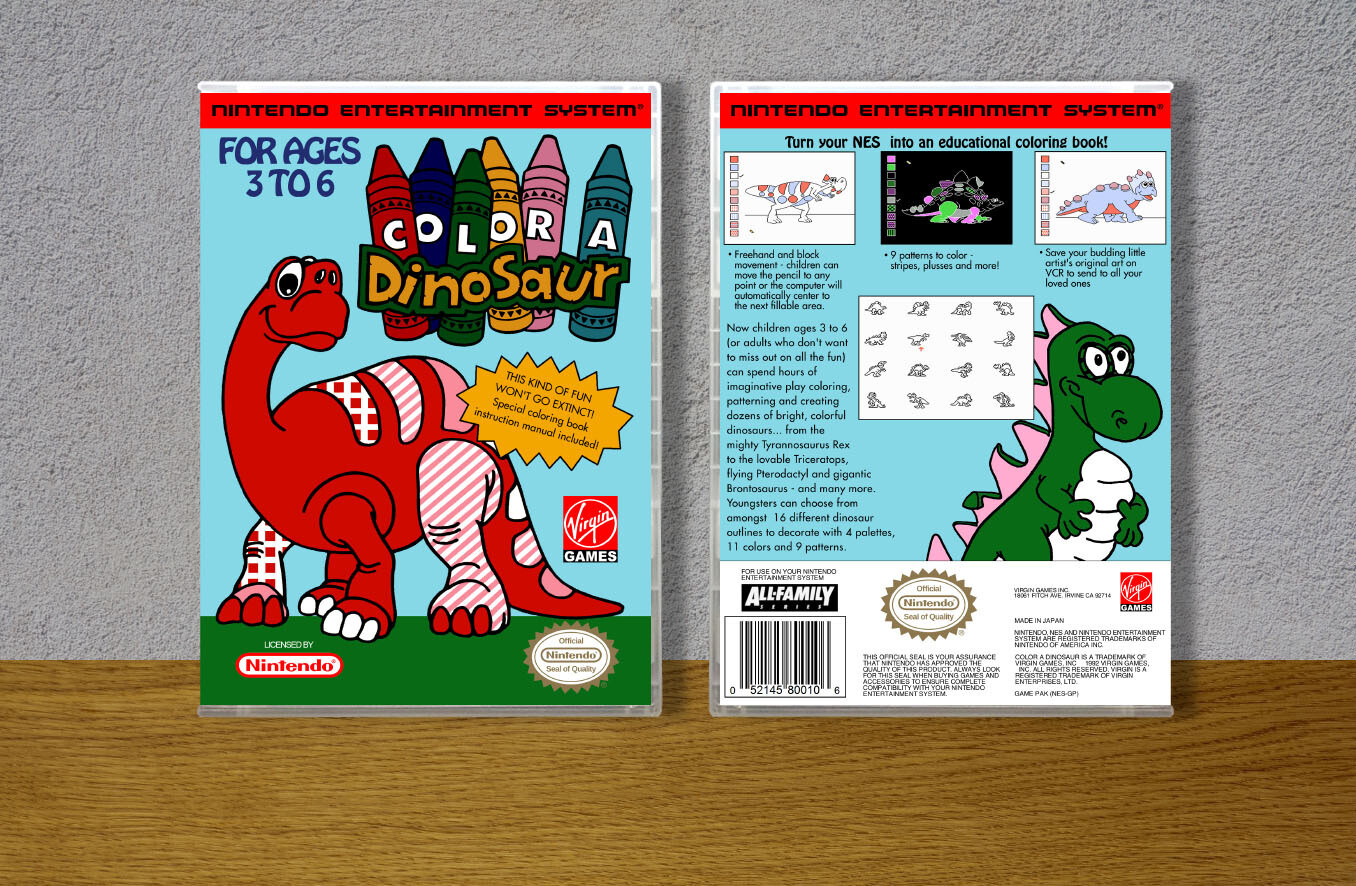 Color a Dinosaur, Case Color: CLEAR (Transparent)